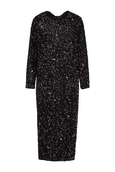 Next Midikleid Langarm-Midikleid mit Pailletten + günstig online kaufen