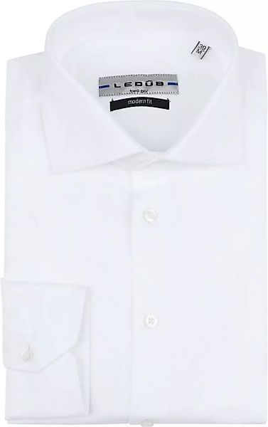 Ledub Hemd Weiß Twill - Größe 42 günstig online kaufen
