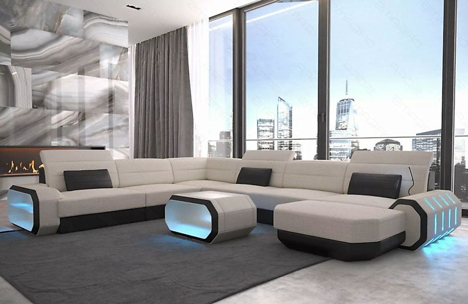 Sofa Dreams Wohnlandschaft Design Polster Stoffsofa Roma XXL H Strukturstof günstig online kaufen