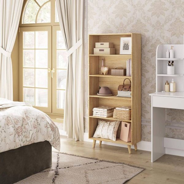 Woltu Bücherregal, 1-tlg., Standregal Raumteiler mit günstig online kaufen