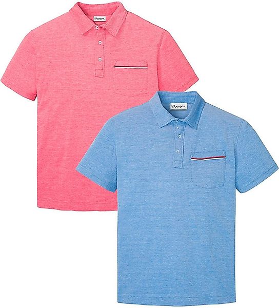 bonprix Poloshirt (Packung, 2-tlg., 2) Regular fit, Kurzarm, für Freizeit u günstig online kaufen