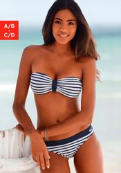 Venice Beach Bandeau-Bikini-Top "Summer" mit kontrastfarbener Schlaufe günstig online kaufen