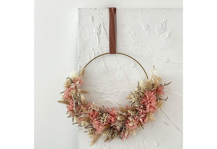 LYKKE & You Dekokranz Frühlingsgefühle: Trockenblumenkranz in gedeckten Far günstig online kaufen