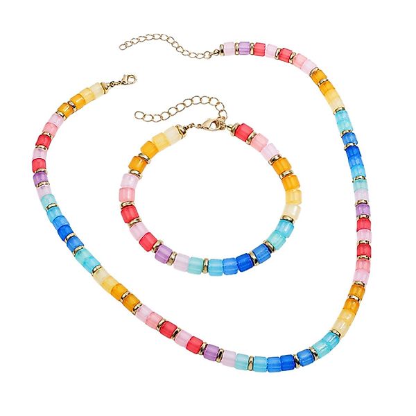 KARMA Schmuckset Bunt Damen Halskette 45 günstig online kaufen