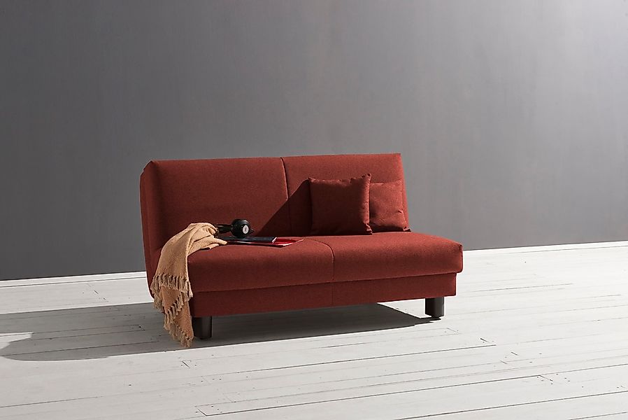 ell + ell Schlafsofa "Enny", Breite 180 cm, Liegehöhe 40 cm, Füße schwarz günstig online kaufen