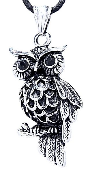 Kiss of Leather Kettenanhänger 3D Eule Edelstahl Uhu Owl Nachtvogel günstig online kaufen