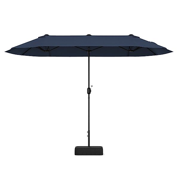 COSTWAY Sonnenschirm 400x200cm Gartenschirm, mit Ständer, günstig online kaufen
