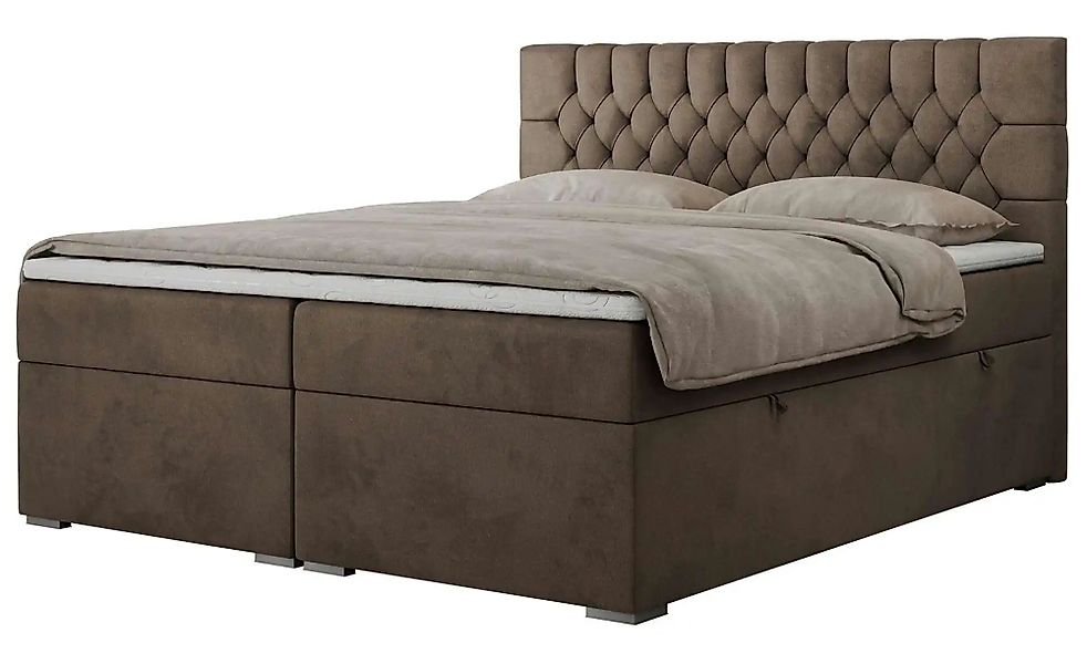 Boxbett mit Bettkasten Pera ¦ braun ¦ Maße (cm): B: 140 H: 125 Betten > Kom günstig online kaufen