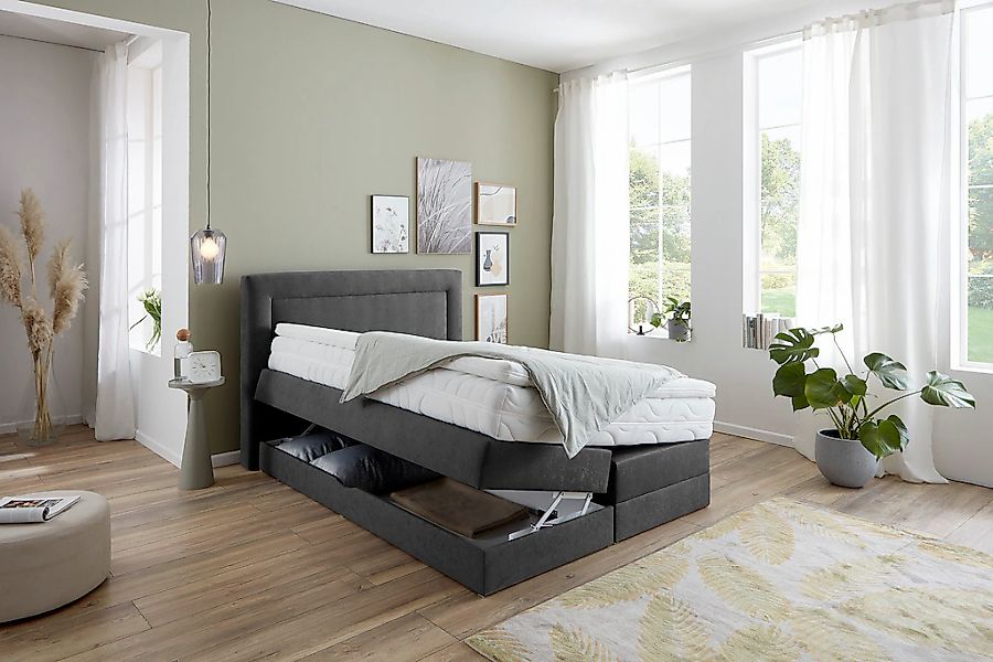 Westfalia Schlafkomfort Boxspringbett wahlweise mit Bettkasten und Topper günstig online kaufen