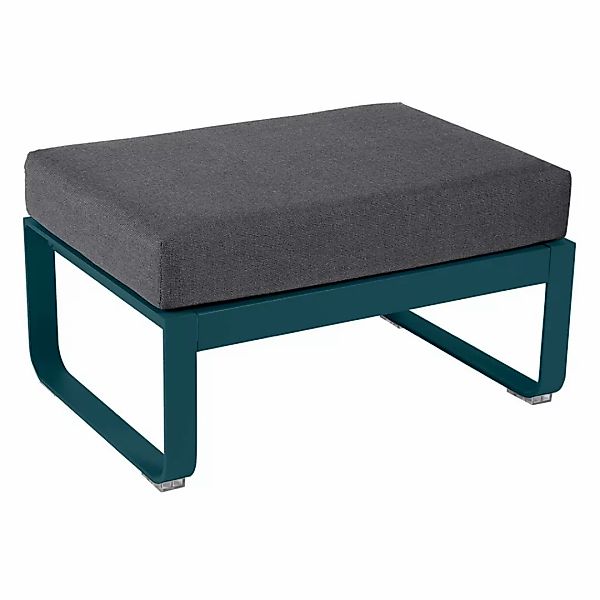 Bellevie 1-Sitzer Hocker 21 Acapulcoblau A3 Graphitgrau günstig online kaufen