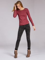 Caspar Langarmshirt MUSE SRT024 figurfreundliches Damen günstig online kaufen