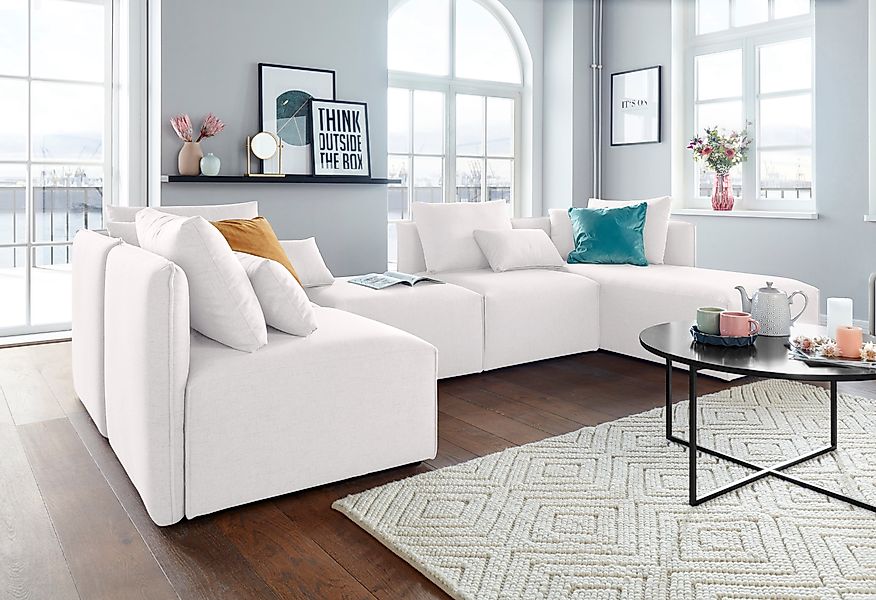 OTTO home Wohnlandschaft "Nöre U-Form" 5 Teile, in vielen Bezugsqualitäten günstig online kaufen