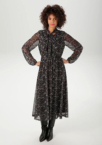 Aniston CASUAL Blusenkleid mit farbenfrohen Blümchen bedruckt günstig online kaufen
