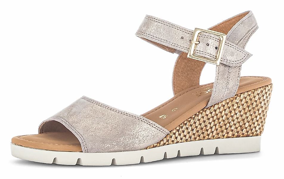 Gabor TUNIS Keilsandalette, Sommerschuh, Riemchensandale in Schuhweite G (w günstig online kaufen
