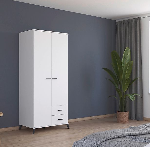 rauch Drehtürenschrank "Lucena", mit schräg ausgestellten Füßen im Monochro günstig online kaufen