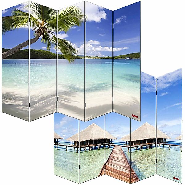 MCW Foto-Paravent Bagheria 180x200cm Strand günstig online kaufen
