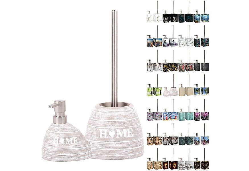 Sanilo Badaccessoire-Set mit Motiv, viele schöne Seifenspender und WC Bürst günstig online kaufen