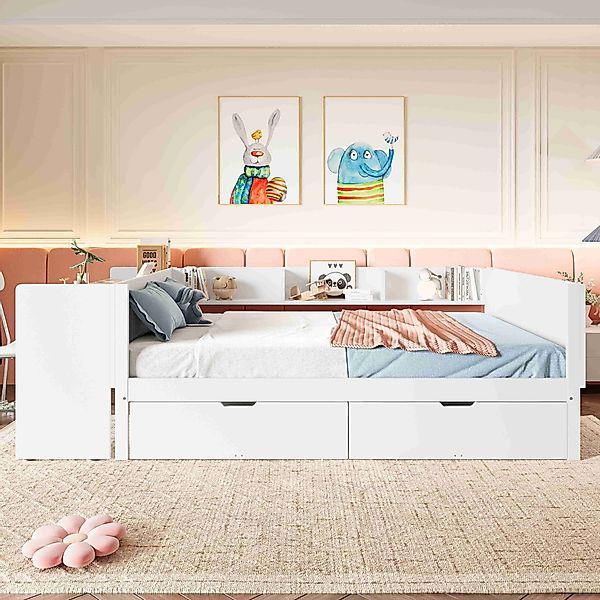 BlingBin Holzbett Kinderbett Multifunktionales Bett (1-tlg., günstig online kaufen