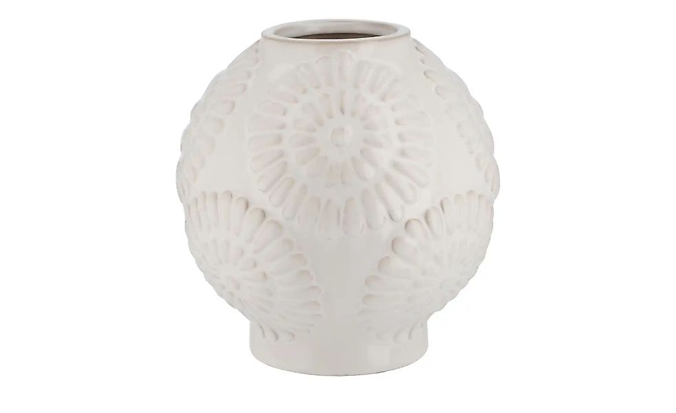 Vase   ¦ weiß ¦ Steinzeug ¦ Maße (cm): H: 18  Ø: 17.5 Accessoires > Vasen - günstig online kaufen