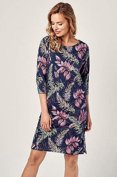 Mademoiselle Sommeil Nachthemd mit 3/4 Ärmeln und floralem Alloverdruck günstig online kaufen