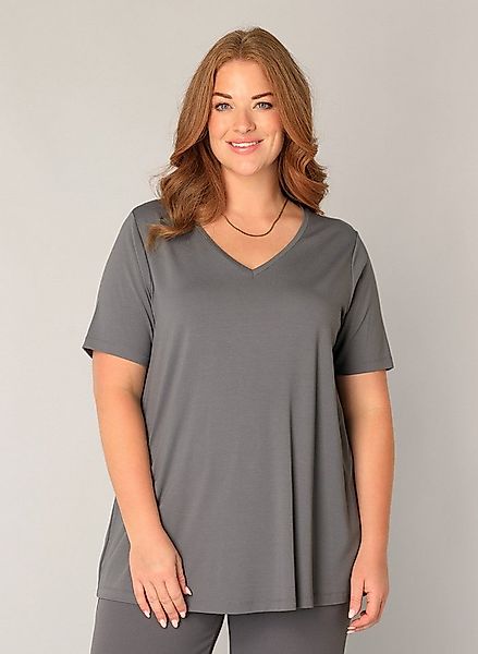 Base Level Curvy T-Shirt Alba mit V-Ausschnitt günstig online kaufen