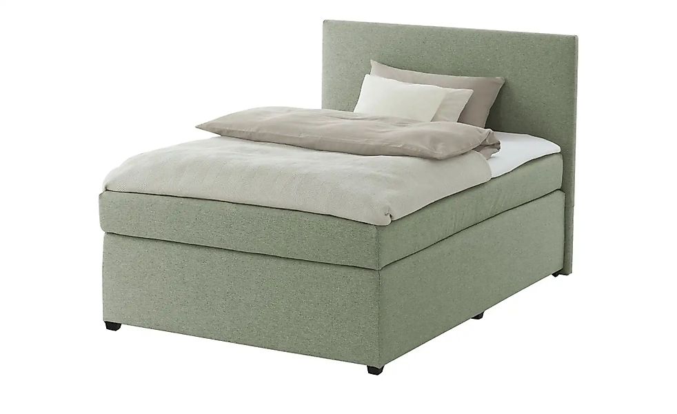 Boxspringbett mit Matratze und Topper  H3 Duke ¦ grün ¦ Maße (cm): B: 97 H: günstig online kaufen