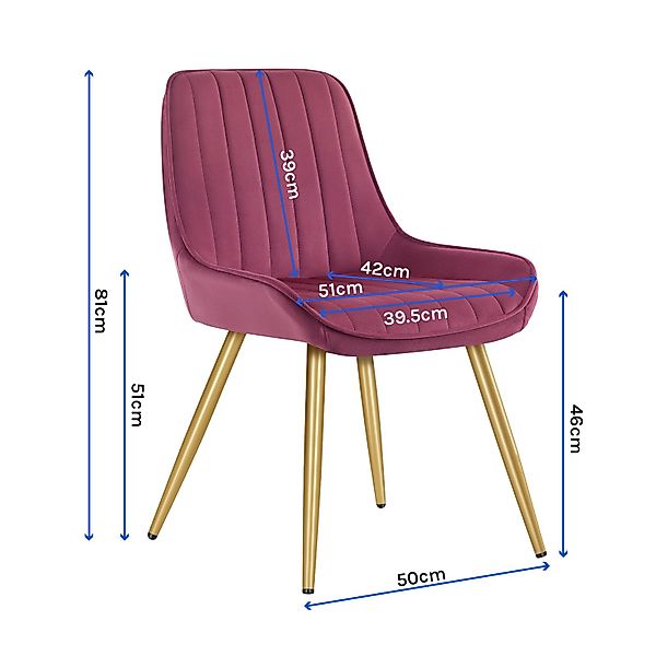 EUGAD Esszimmerstuhl (4 St), Retro, Sitzfläche günstig online kaufen