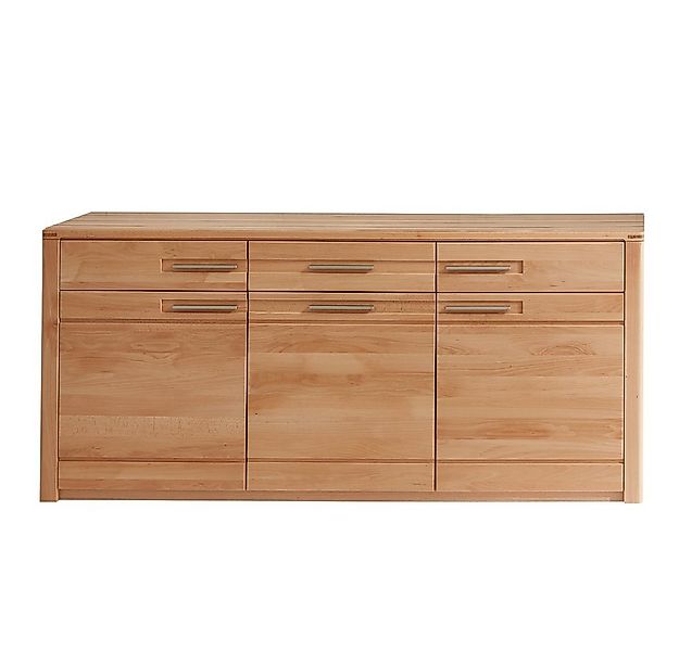 Lomadox Sideboard NEWTON-36, Front Kernbuche massiv, Softclose, B/H/T ca. 1 günstig online kaufen