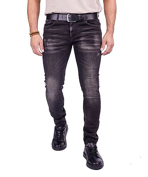 Denim Distriqt Skinny-fit-Jeans Herren Basic Slim Fit Jeans mit stretch Sch günstig online kaufen