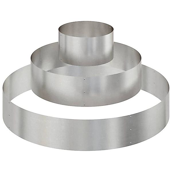 vidaXL Blumentopf Gartenblumentopf Silber 120 x günstig online kaufen