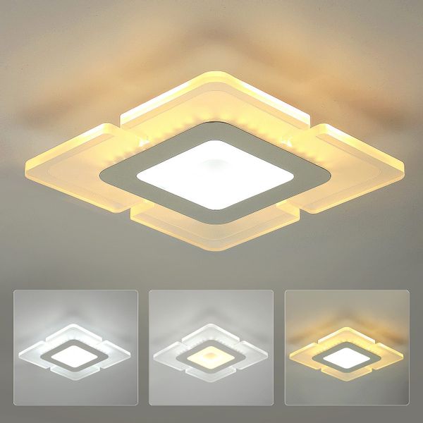 WILGOON Deckenleuchte 18W LED Deckenleuchte, Quadra günstig online kaufen