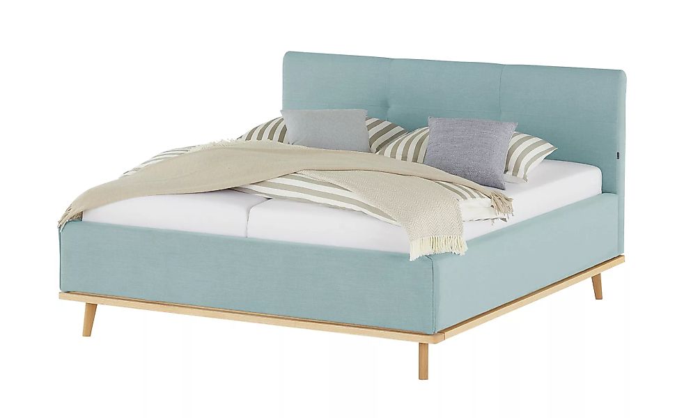 Musterring Polsterbett mit Bettkasten Delphi Variante A - blau - 178 cm - 1 günstig online kaufen