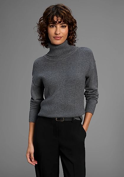 Laura Scott Rollkragenpullover, in lässiger Form mit Strukturstrick - NEUE günstig online kaufen