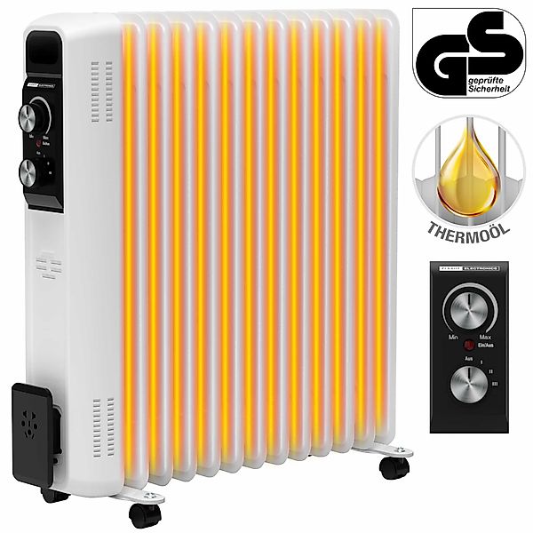 Flexot Ölradiator Ölradiator 2600W, Überhitzungsschutz, Elektroheizung, günstig online kaufen