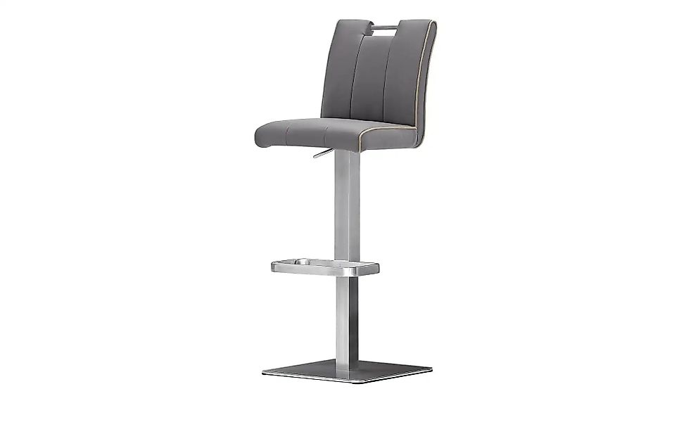 Barhocker  Anna ¦ grau ¦ Maße (cm): B: 40 H: 89 T: 51.0 Polstermöbel > Hock günstig online kaufen