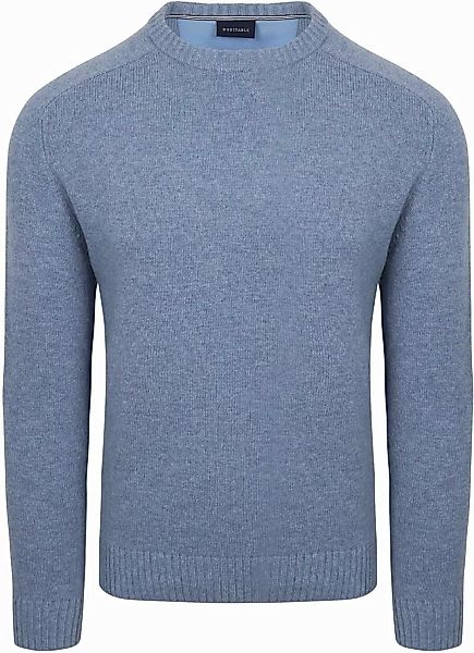 Suitable Lammwolle Pullover Rundhals Hellblau - Größe XXL günstig online kaufen