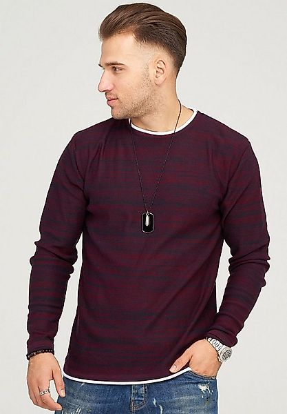 behype Strickpullover TAAVI in melierter Optik günstig online kaufen