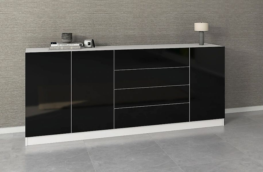 borchardt Möbel Sideboard "Vaasa, Kommode mit 3 Türen und 4 Schubkästen auf günstig online kaufen