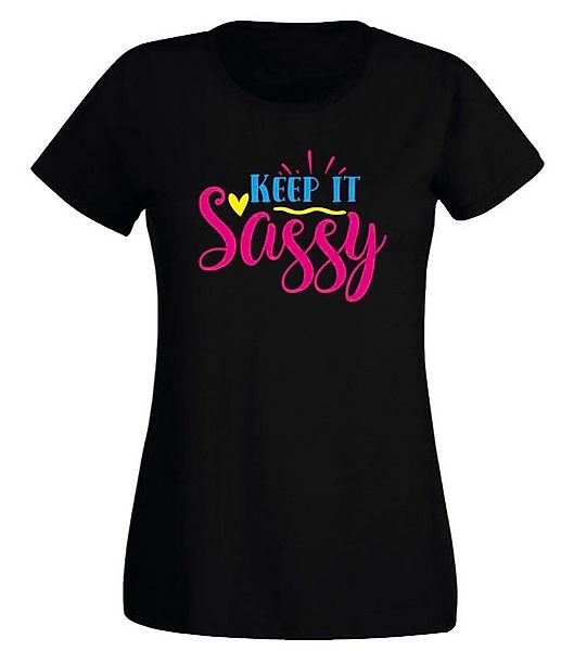 G-graphics T-Shirt Damen T-Shirt - Keep it sassy Slim-fit, mit trendigem Fr günstig online kaufen