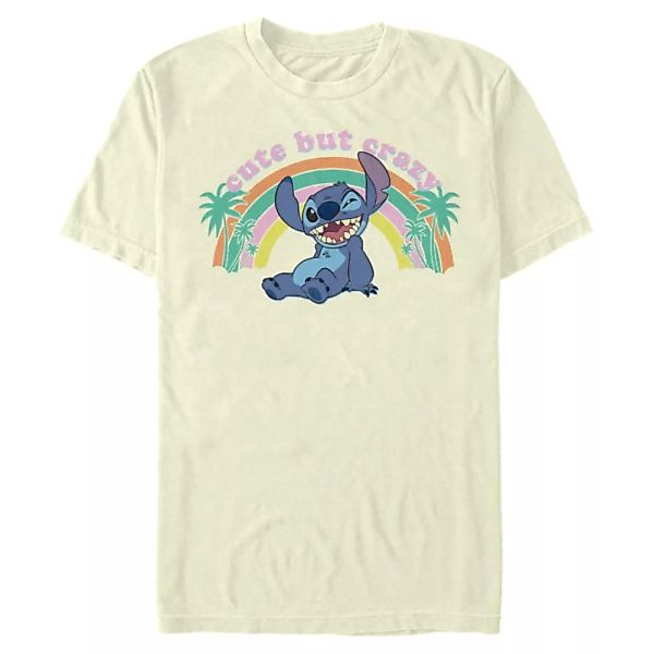 Disney - Lilo & Stitch - Stitch Hawkins 3D Text - Männer T-Shirt günstig online kaufen