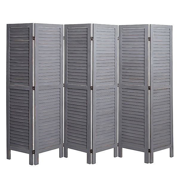 MCW Paravent MCW-G30-240, 6-teiliger Paravent, Fensterladenoptik, günstig online kaufen