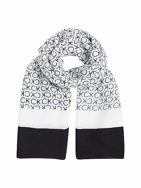 Calvin Klein Schal "GEO MINIMAL SCARF 130X130", mit Logo-Print günstig online kaufen