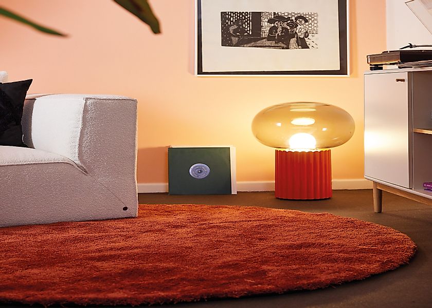 TOM TAILOR HOME Hochflor-Teppich »Shaggy Teppich Cozy«, rund, 25 mm Höhe, U günstig online kaufen
