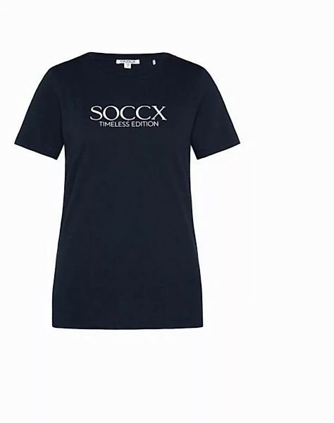 SOCCX Kurzarmshirt Basic T-Shirt mit Logo günstig online kaufen