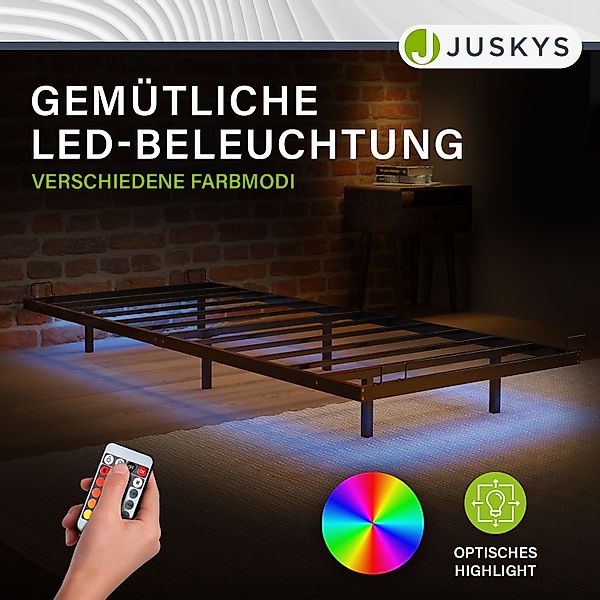 Juskys Metallbett Palamos, 90x200 cm mit günstig online kaufen