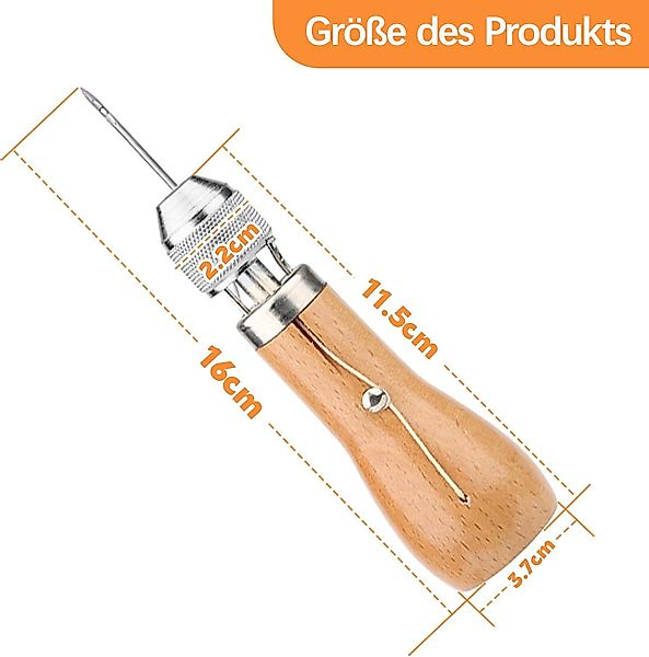 Kaket Nähkästchen Leder Nähset mit Nähahle, günstig online kaufen