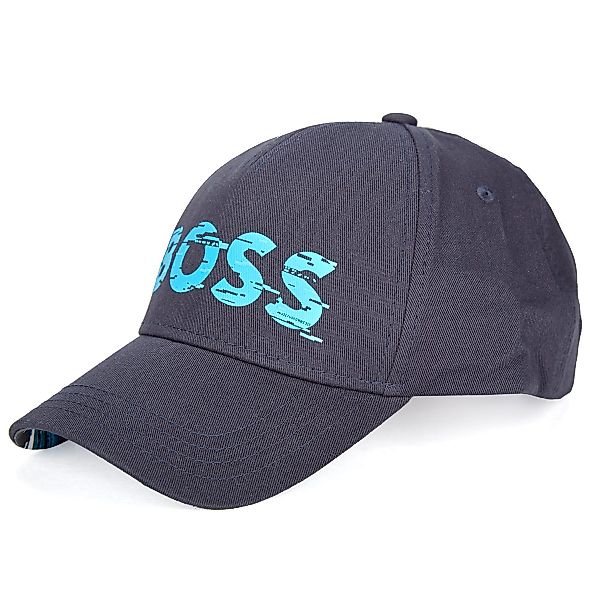 BOSS Baseball-Cap mit Schriftzug-Print Farbe dunkelblau Größe: One Size günstig online kaufen