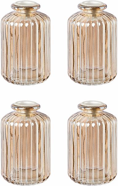 Creativ deco Kerzenhalter "Weihnachtsdeko" Glas mit hübscher Reliefstruktur günstig online kaufen