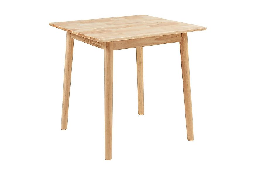 en.casa Esstisch, »Klijori« 75x75x74 cm quadratisch Holz Natur günstig online kaufen
