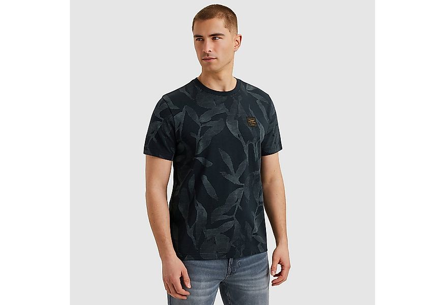 PME LEGEND T-Shirt Short sleeve r-neck slub jersey aop mit All-Over Print günstig online kaufen